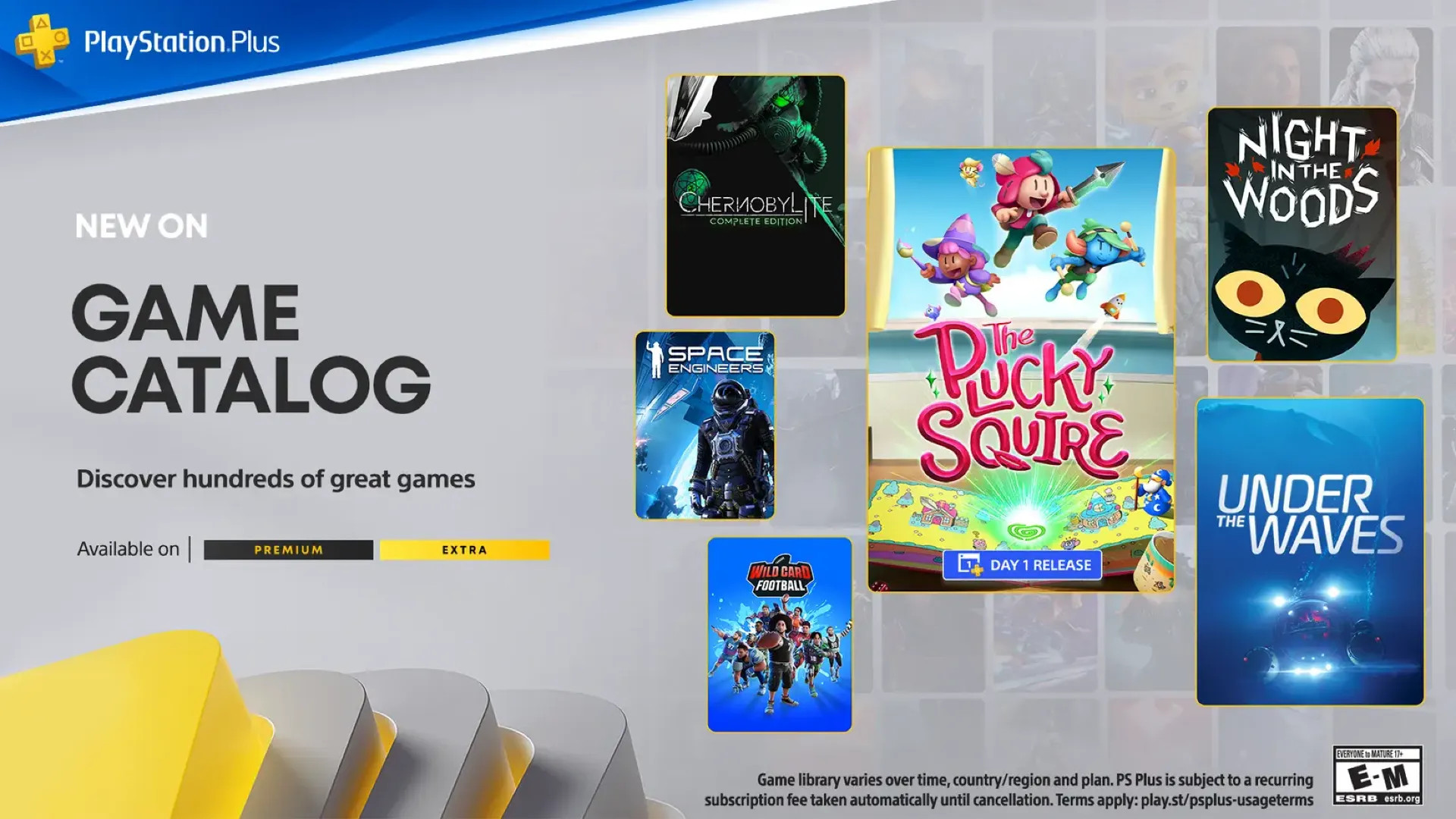 Jogo PS Plus Extra e Premium Setembro