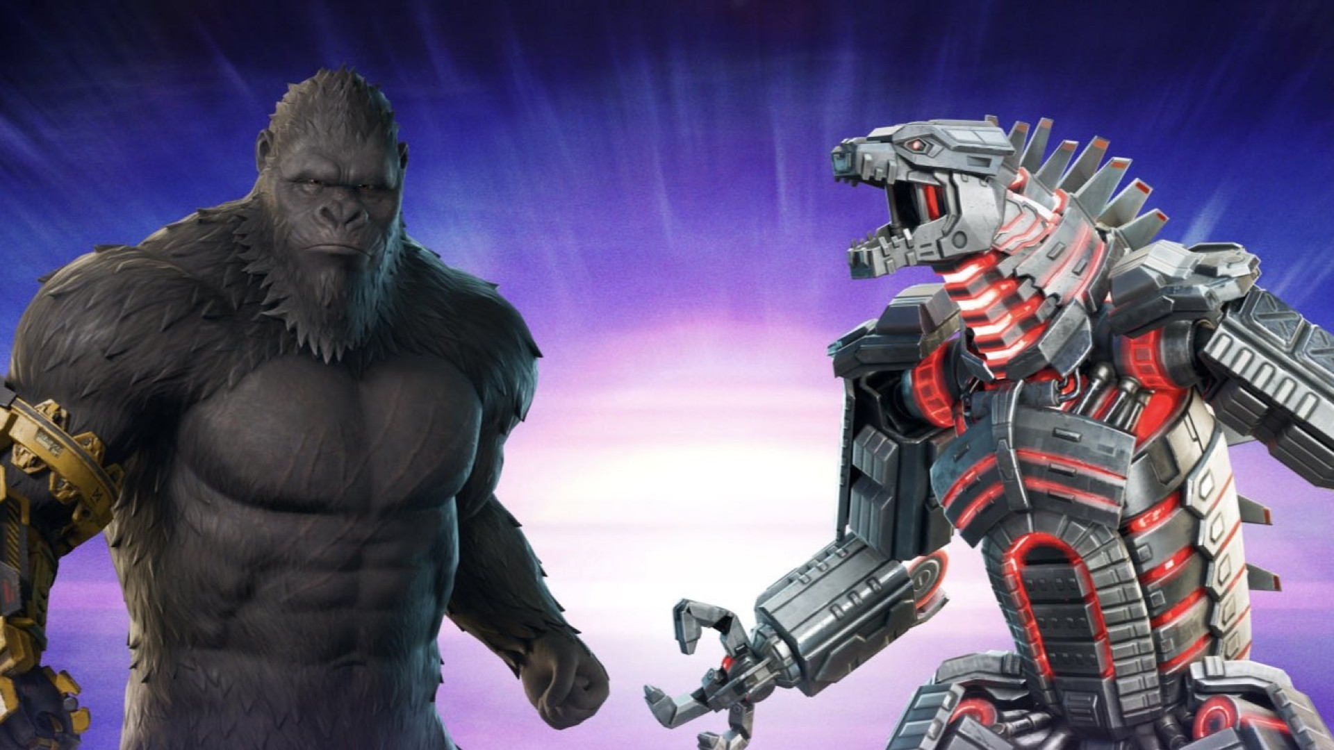 Fortnite Kong e Mechagodzilla 