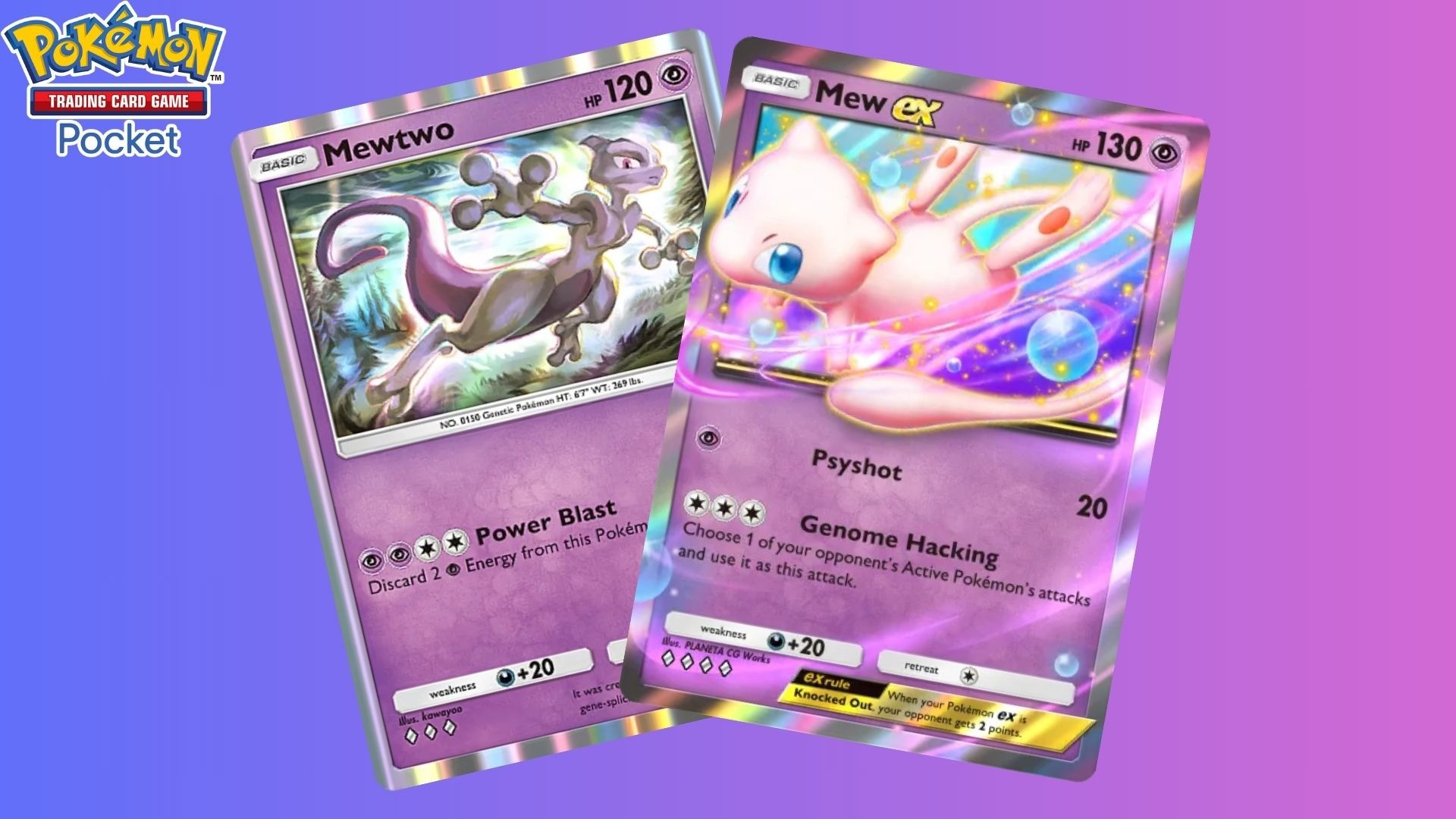 Mewtwo Mew EX TCG Pocket