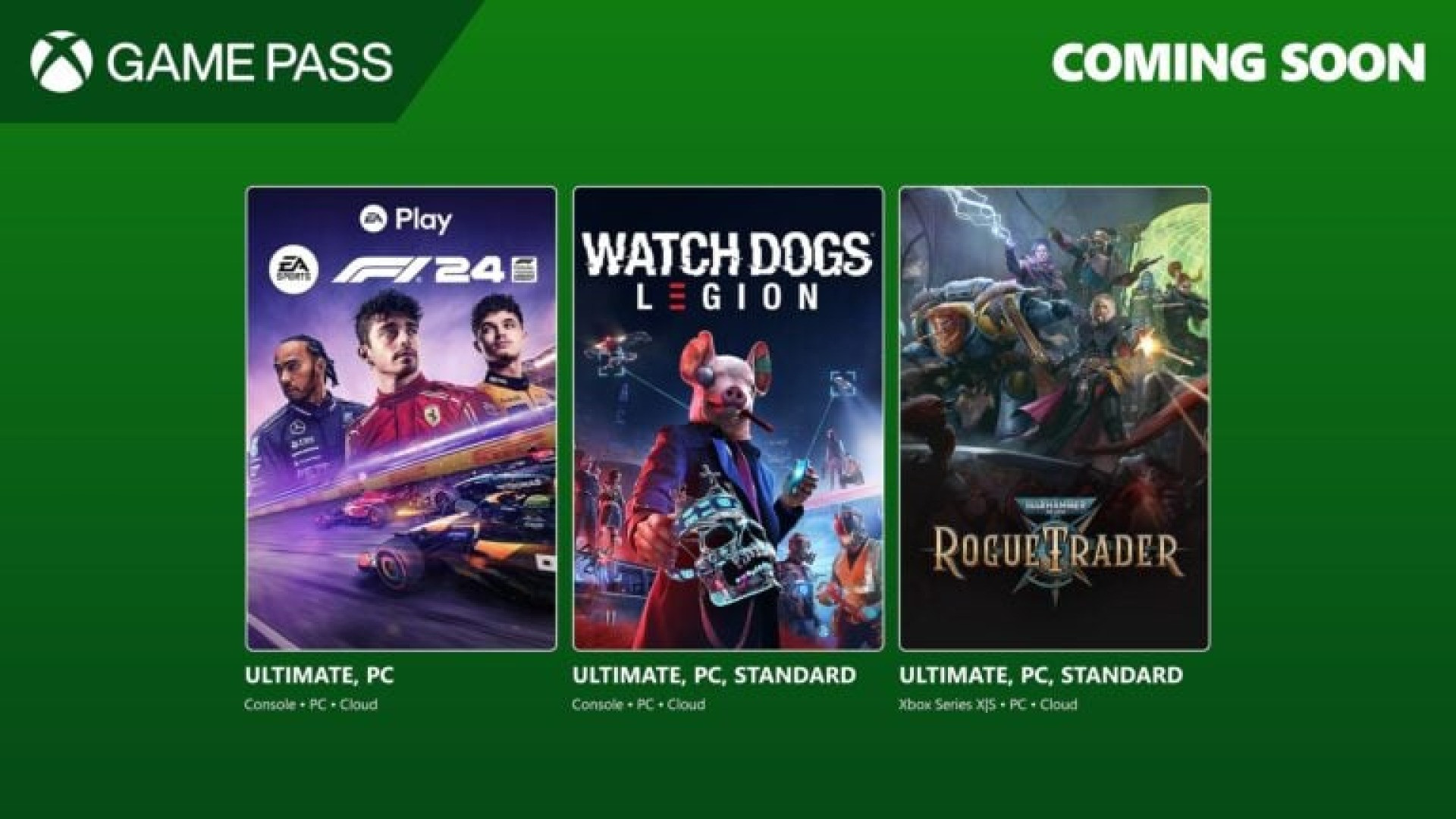 Xbox Game Pass F1 24