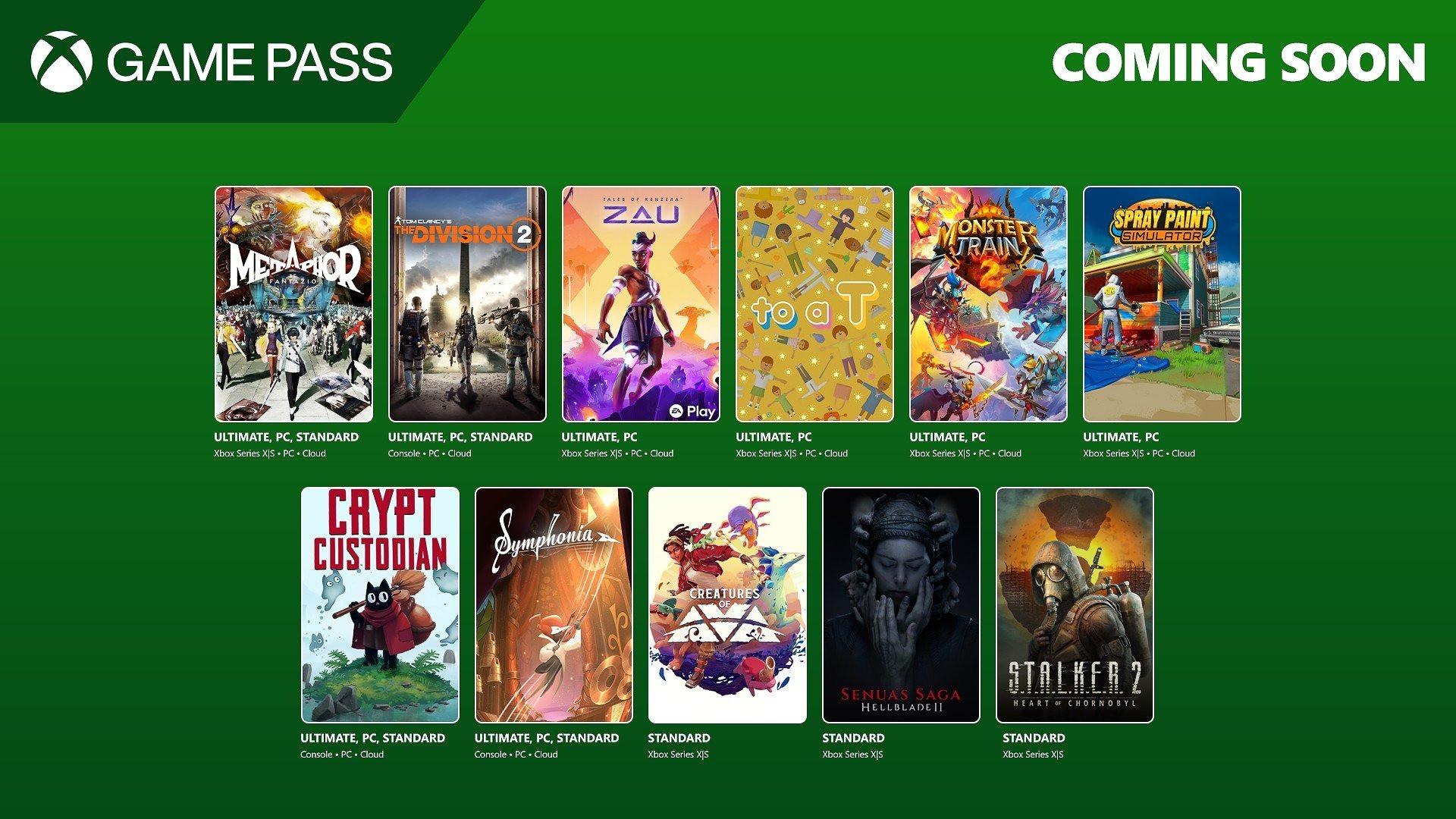 Xbox Game Pass Junho
