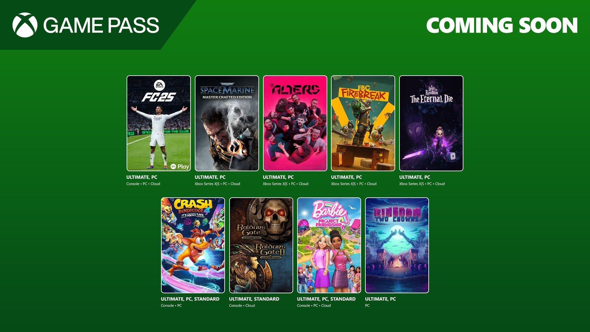 Xbox Game Pass junho julho