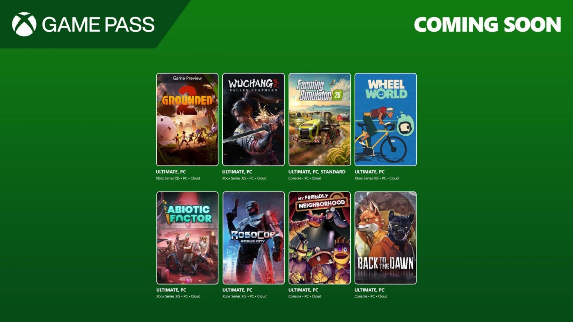 Xbox Game Pass Julho