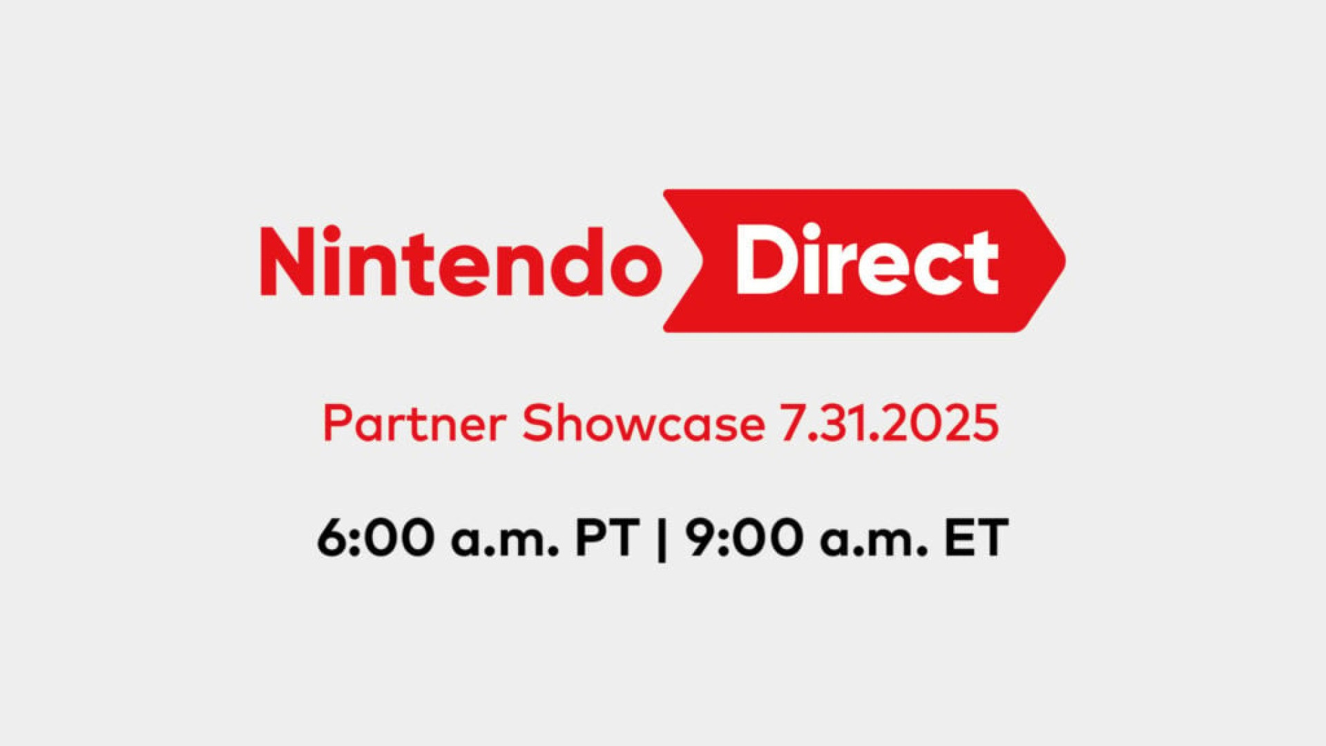 Nintendo Direct Partner Showcase 7.31.2025
