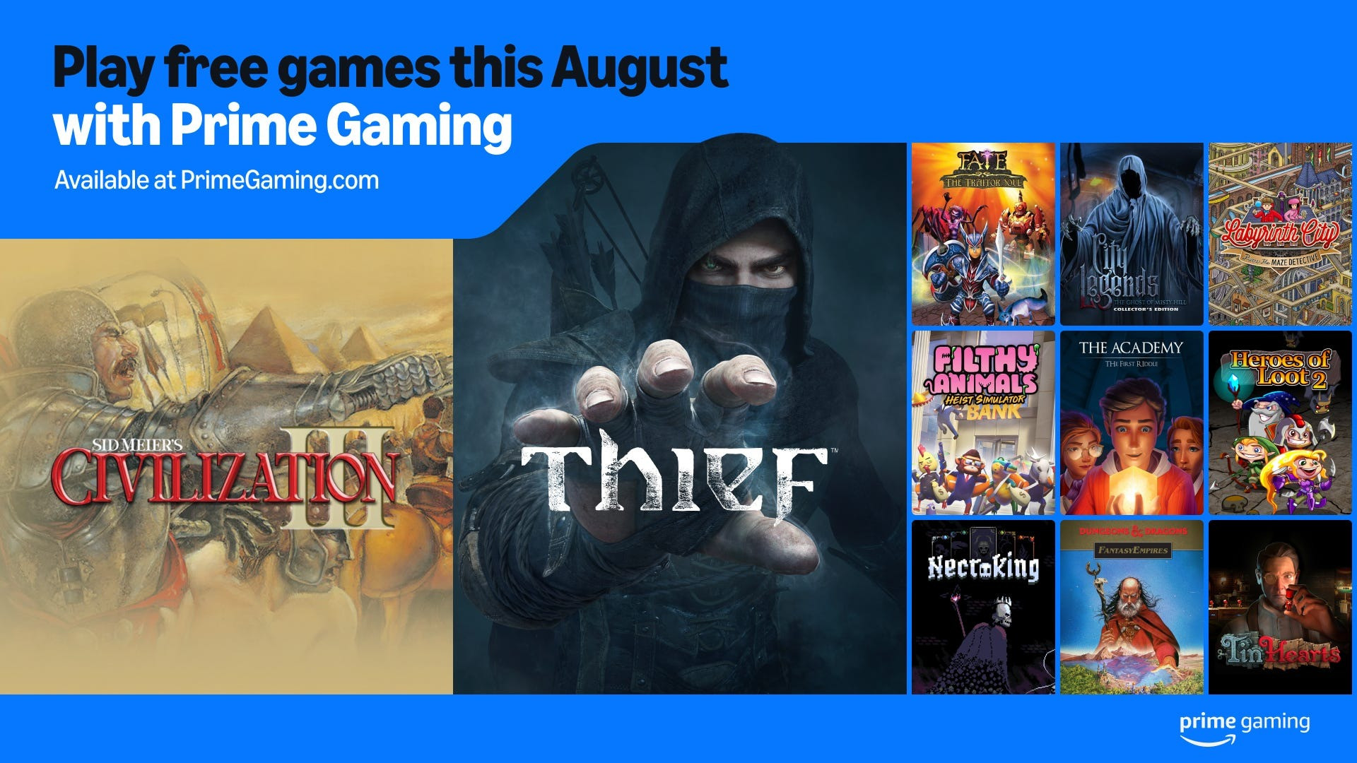 Prime Gaming Agosto
