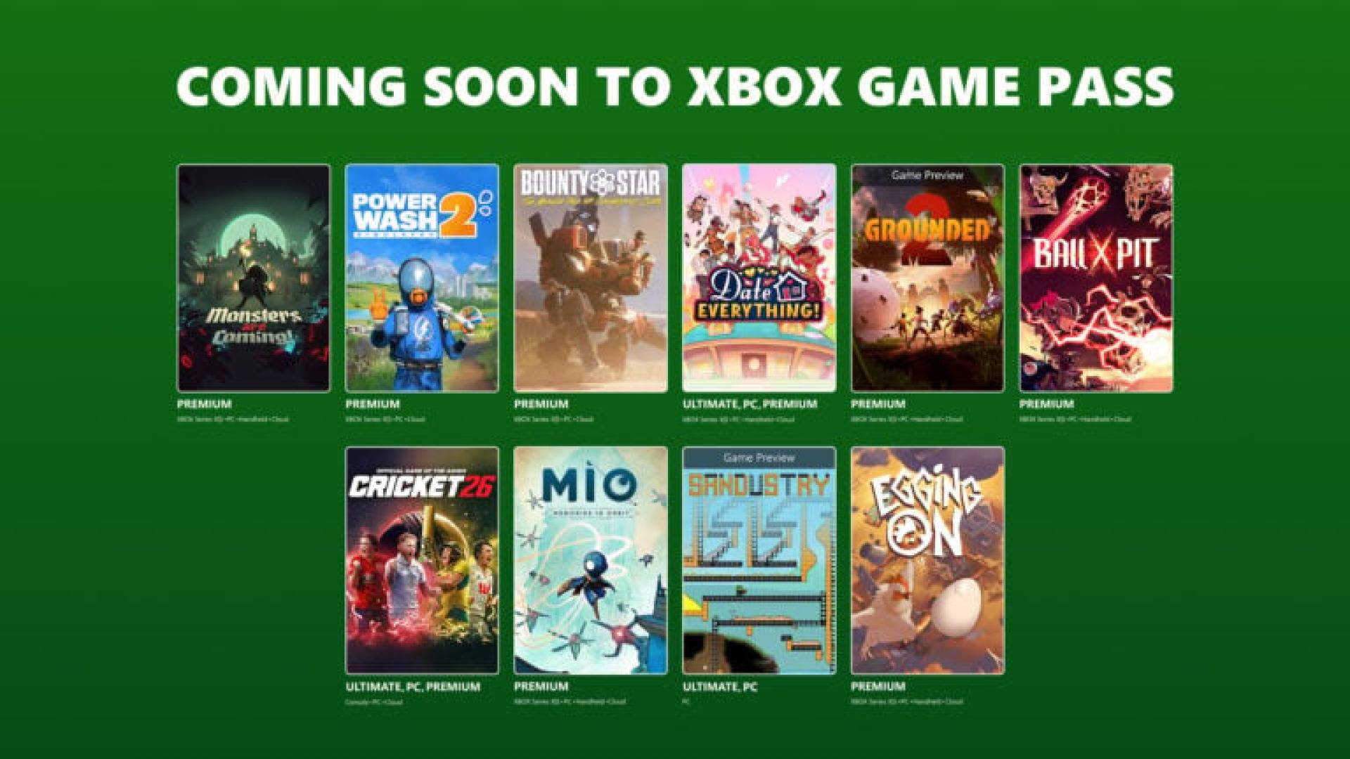 Xbox Game Pass de agosto