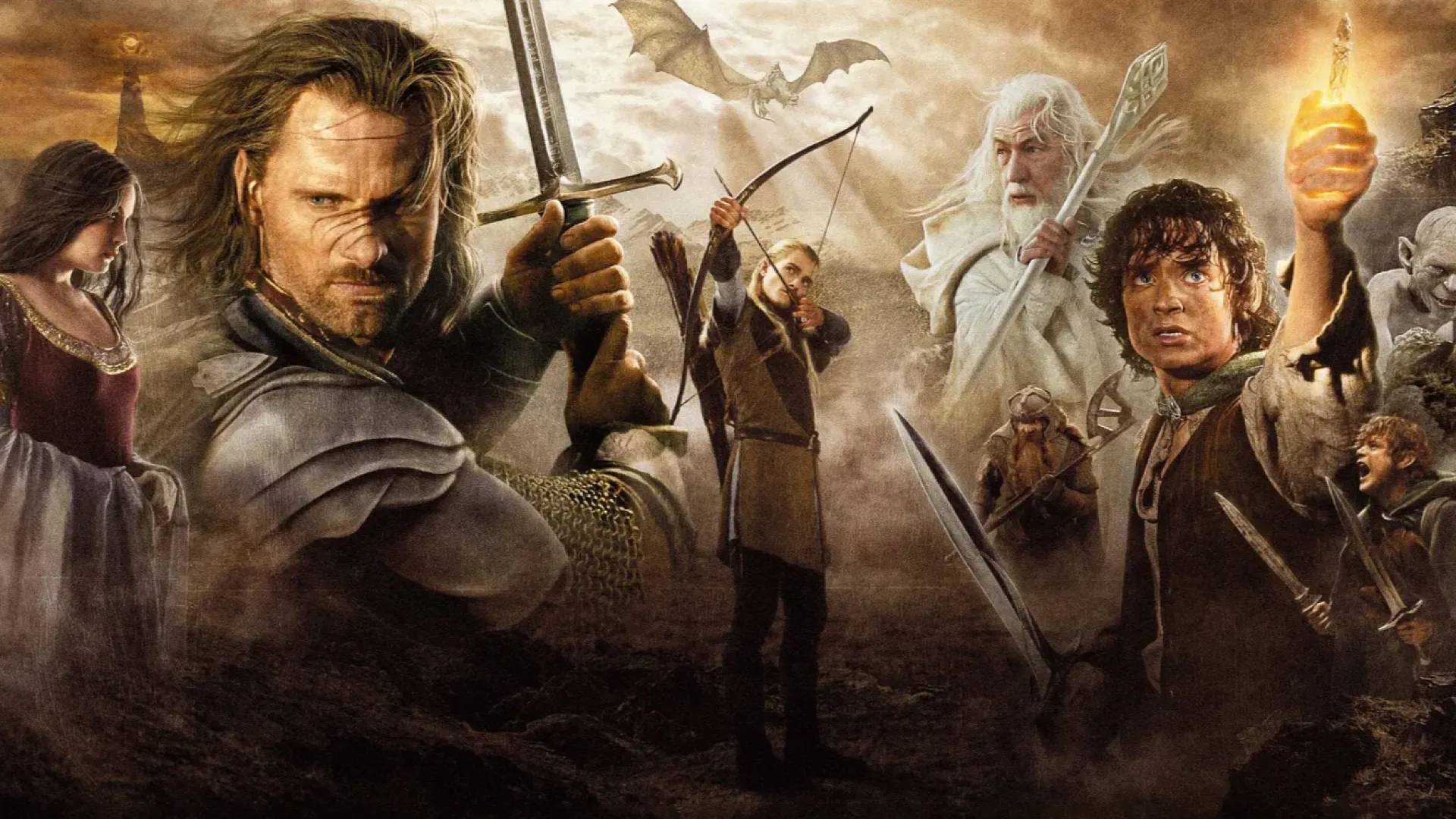 Senhor dos Anéis trilogia alargada