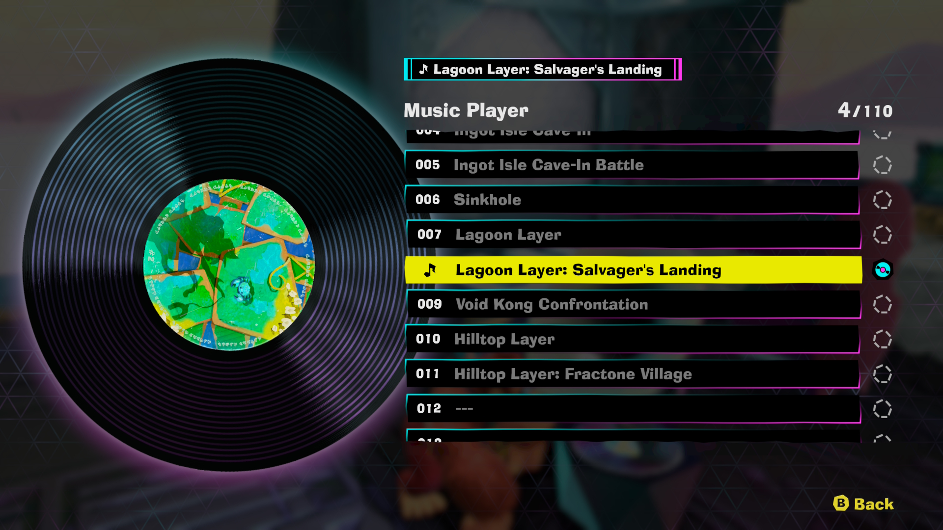 Donkey Kong Bananza Music Player