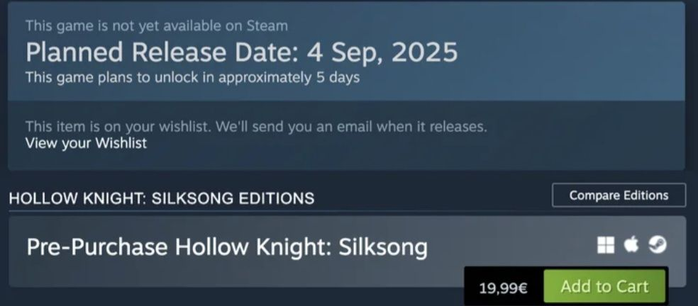 Silksong pre&ccedil;o