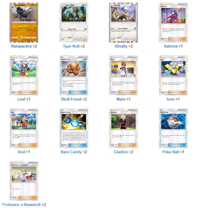 Melhor Deck Silvally Lista de Cartas