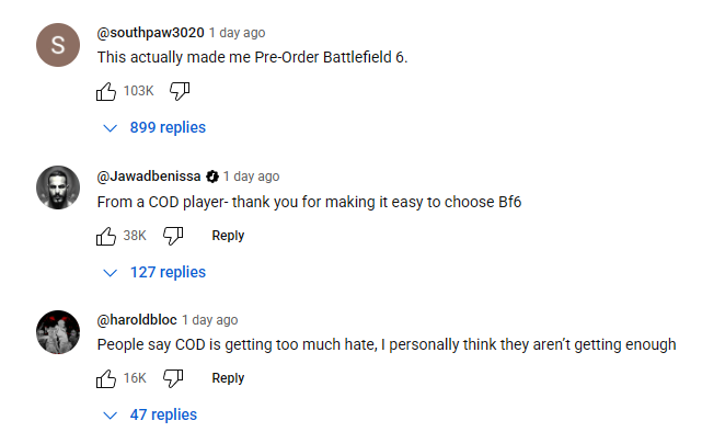 Coment&aacute;rios COD