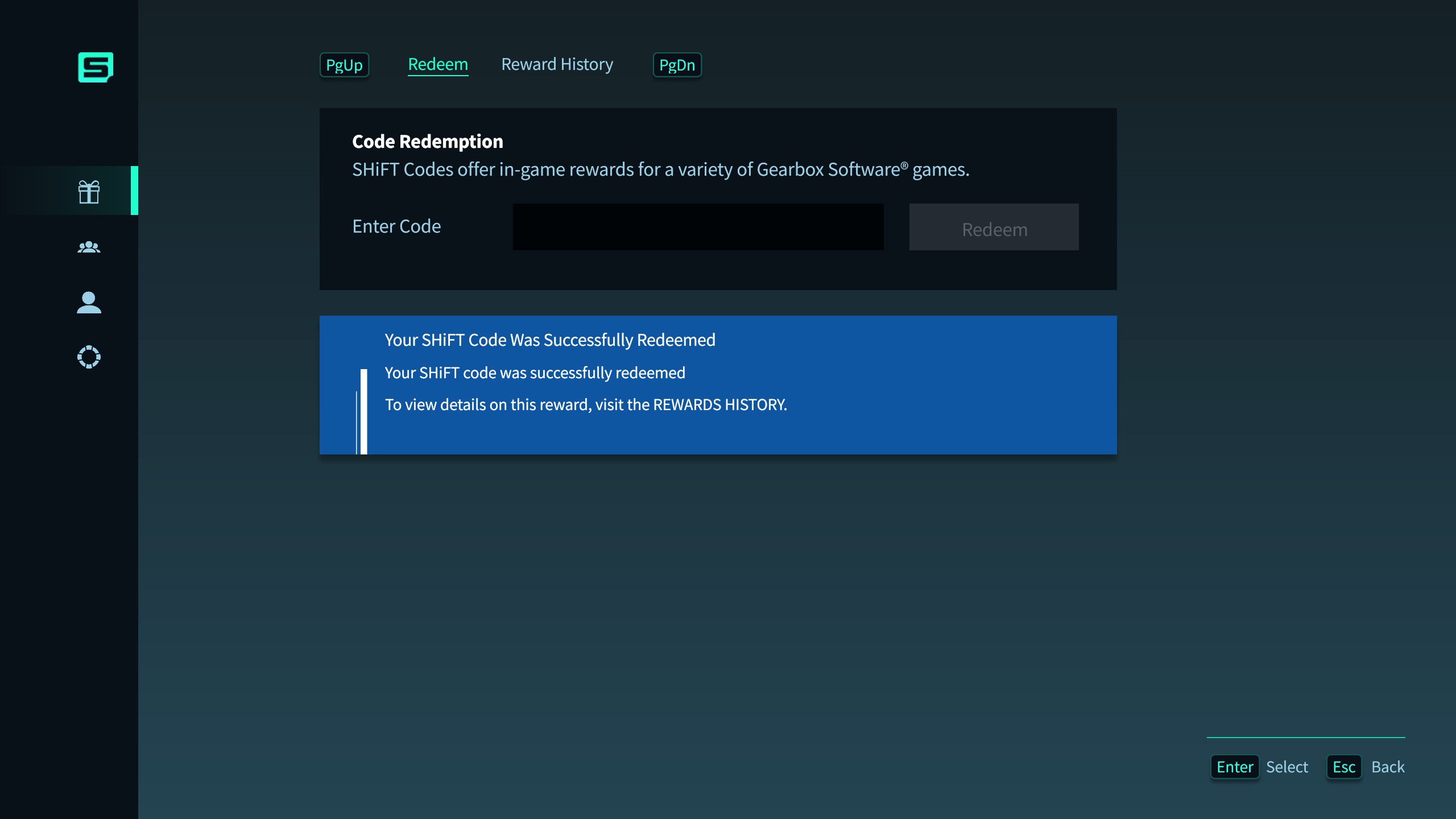 Borderlands shift code redimir