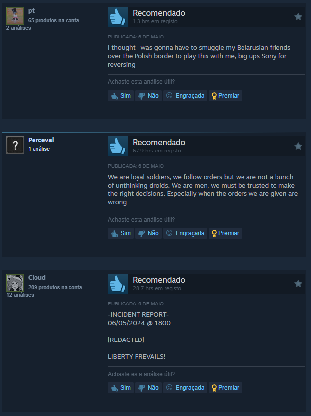 Jogadores revertem reviews negativas de Helldivers 2