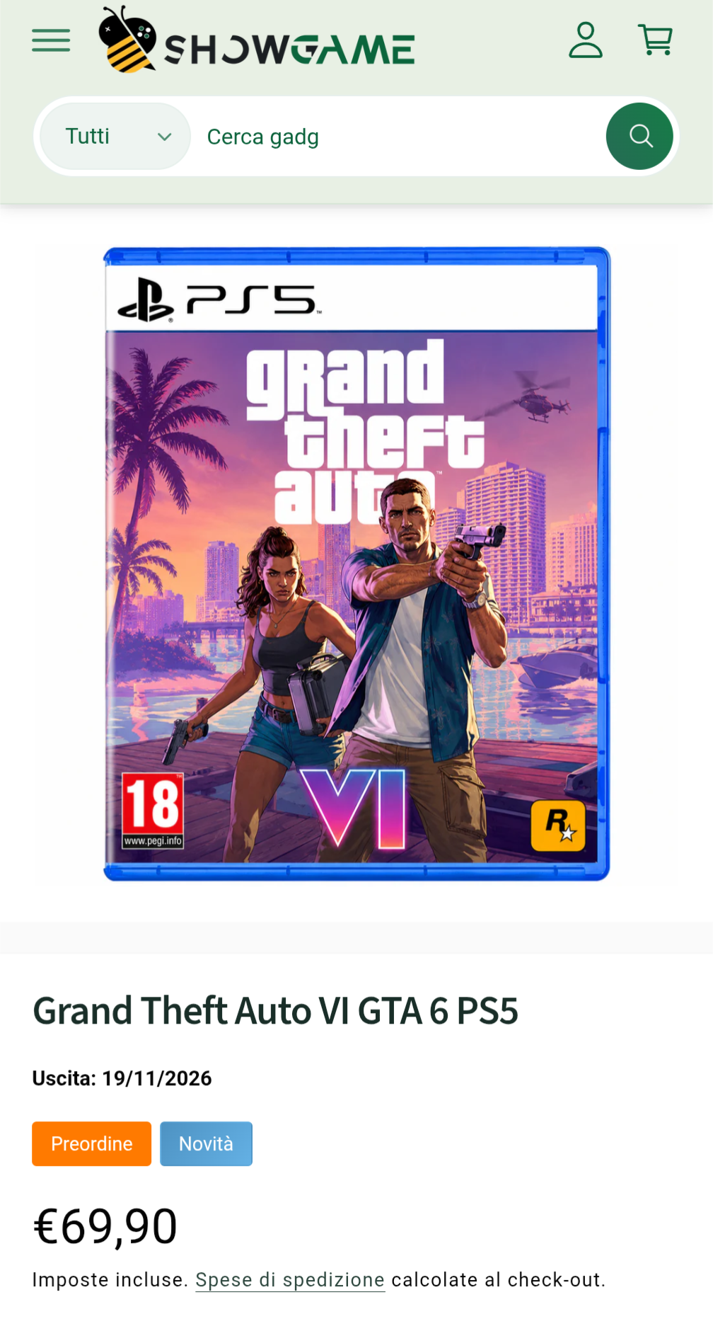 GTA VI pr&eacute; venda
