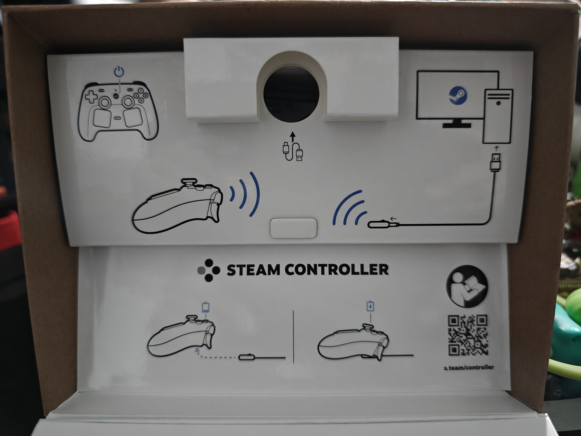 Como ligar Steam Controller