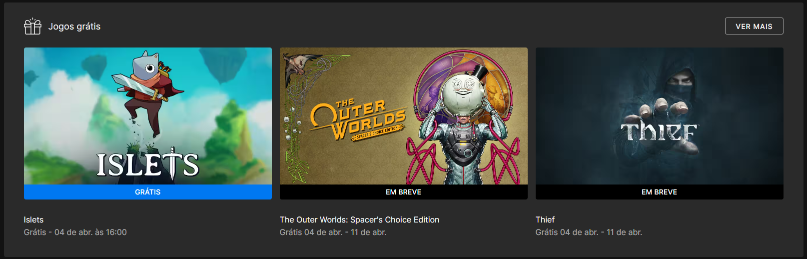 The Outer Worlds gratuito na Epic Games Store