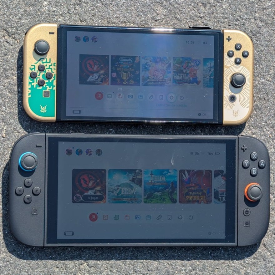 Switch 2 ecr&atilde; luz do dia