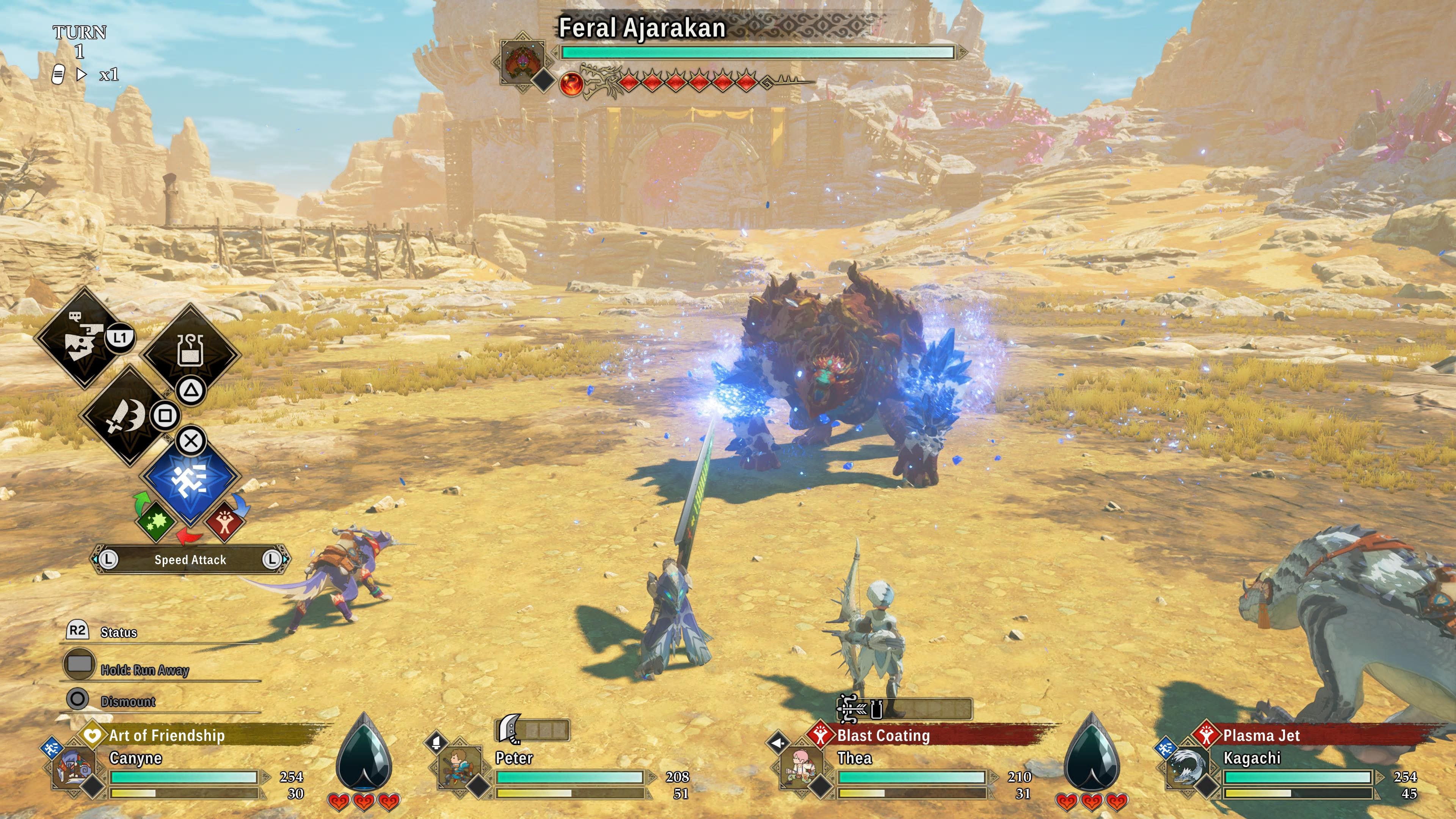 Monster Hunter Stories 3 gameplay screenshot