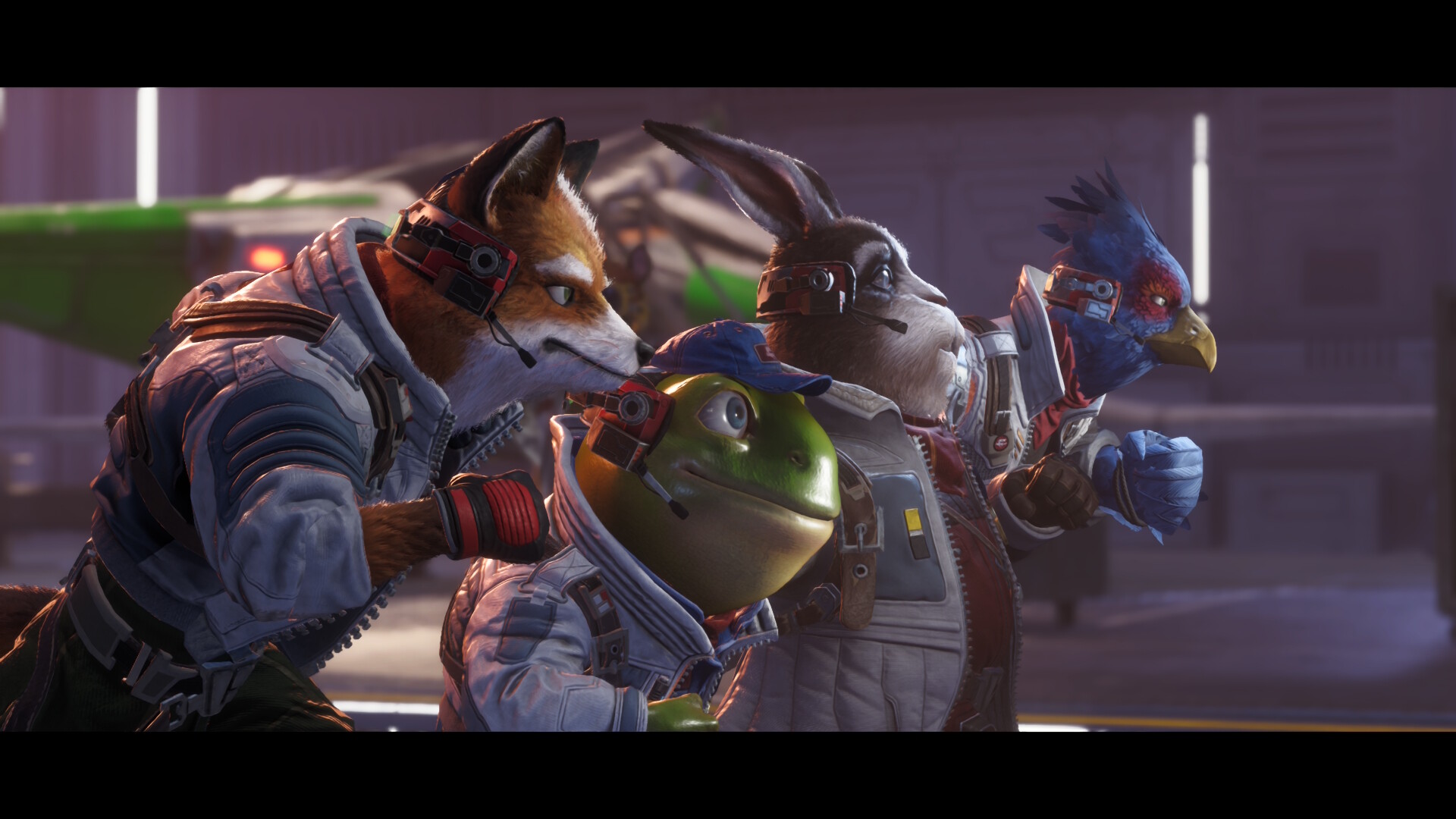 Star Fox cinematic scene
