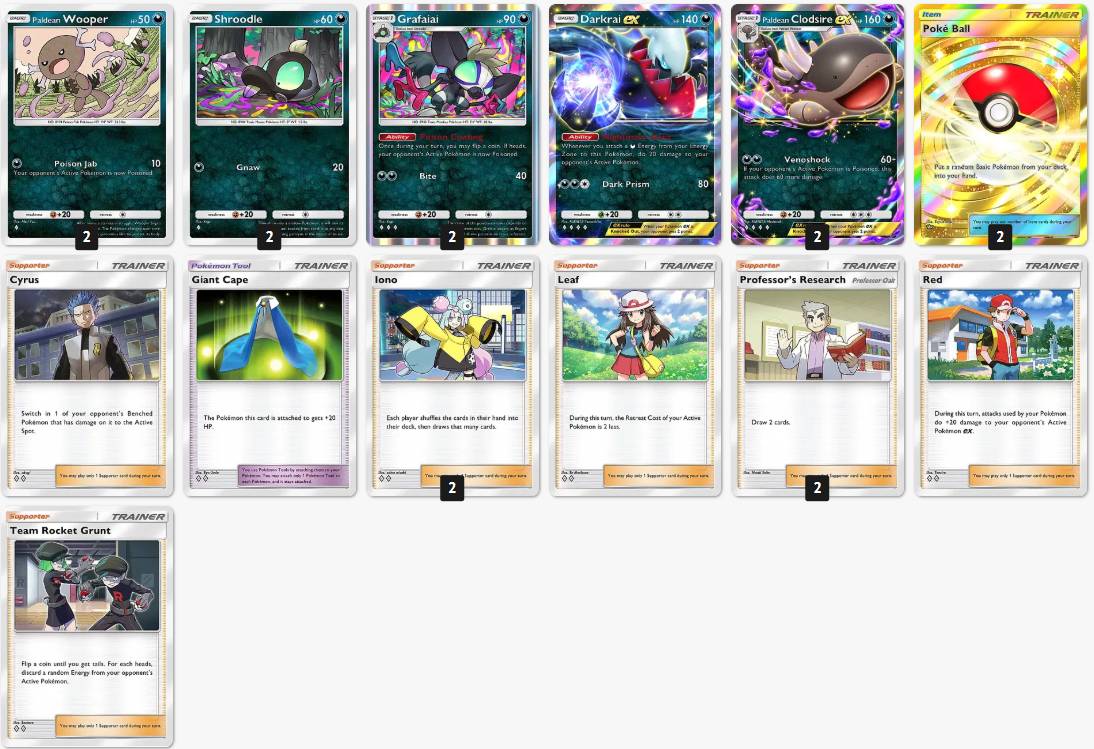 Clogsire EX lista de cartas